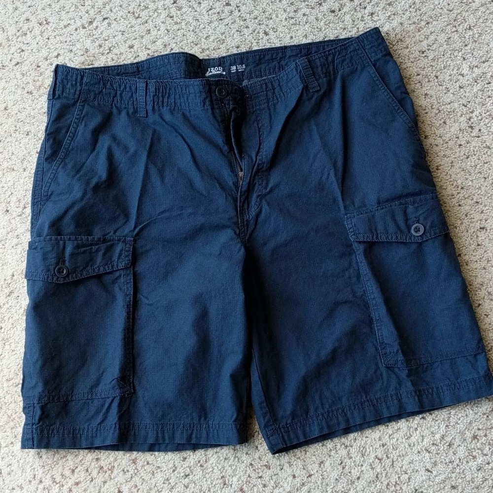 Navy blue cargo shorts